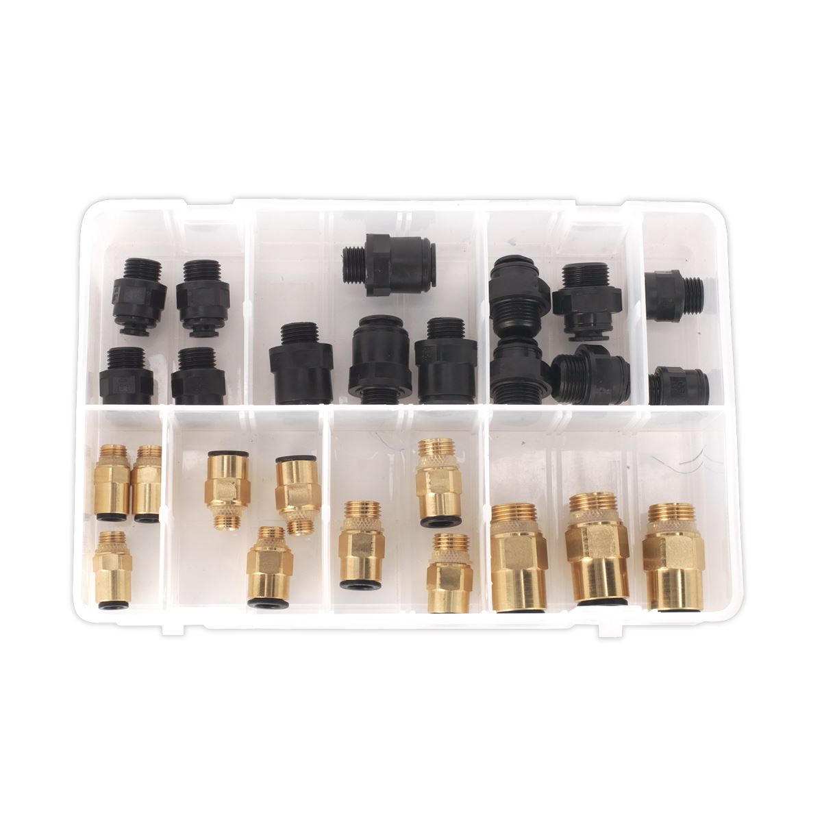 Sealey Speedfit Thread Adaptor Assortment 30pc Metric & Imperial AB072JG