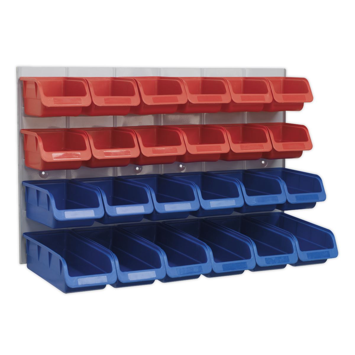 Sealey Bin & Panel Combination 24 Bins - Red/Blue TPS132