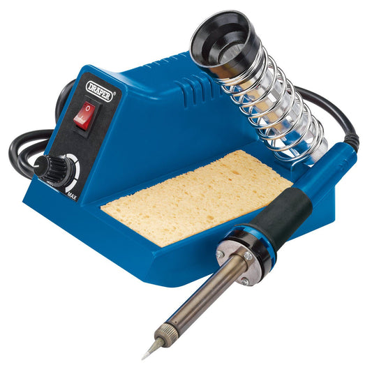 Draper 61478 Soldering Iron Station 40w with Cleaning Sponge Temperature Control