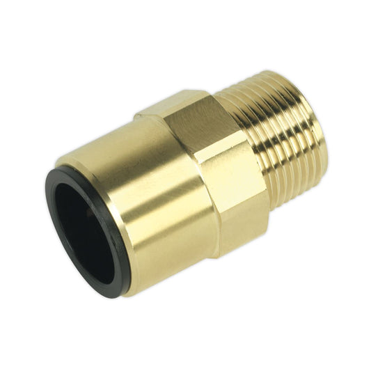 Sealey Straight Adaptor 22mmx3/4"BSPT Brass (Speedfit - MM012206N) CAS22BSA