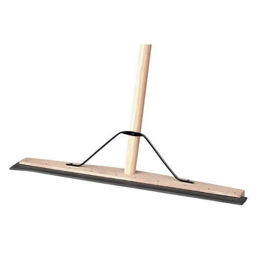 Sealey Rubber Floor Squeegee 24"(600mm) with Wooden Handle BM24RS