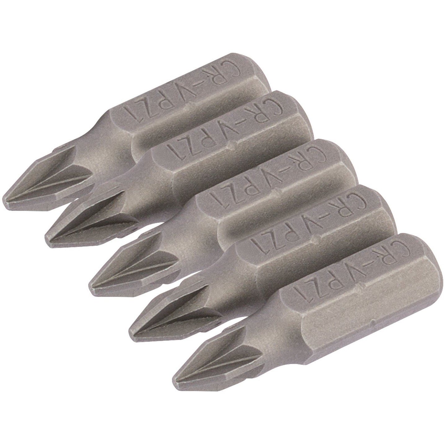 1x Pack Of 5 Draper No. 1 1/4" Hex PZ Type Insert Bit - 25mm Long - 64014