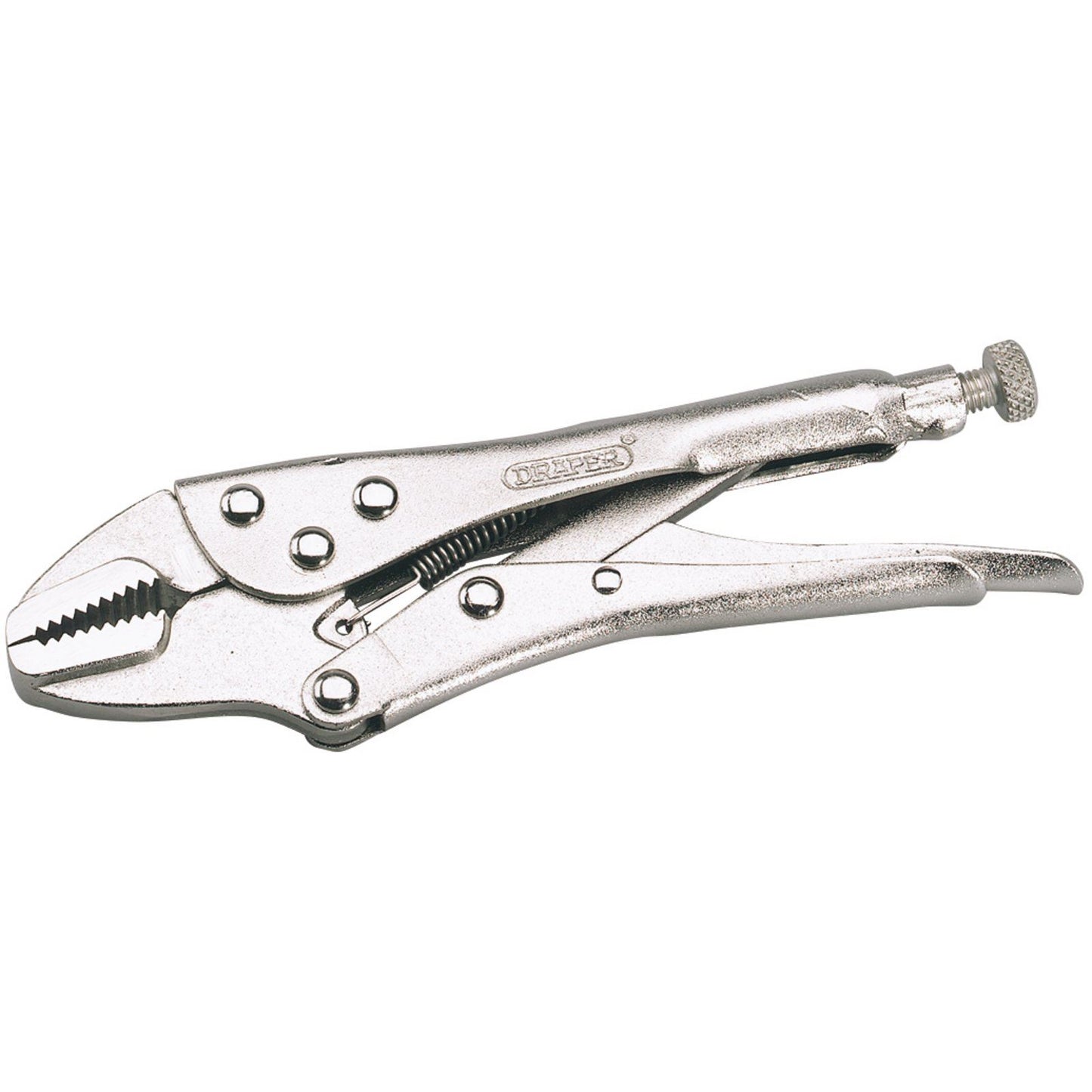 Draper 1x 190mm Straight Jaw Self Grip Pliers Professional Tool 35371