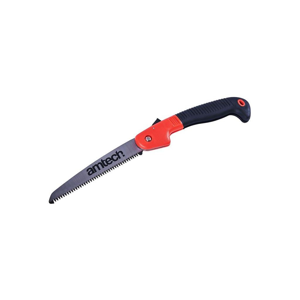 Amtech Folding Pruning Saw Cut Branches Fast Efficient Gardening Two Tone Handle - U0850