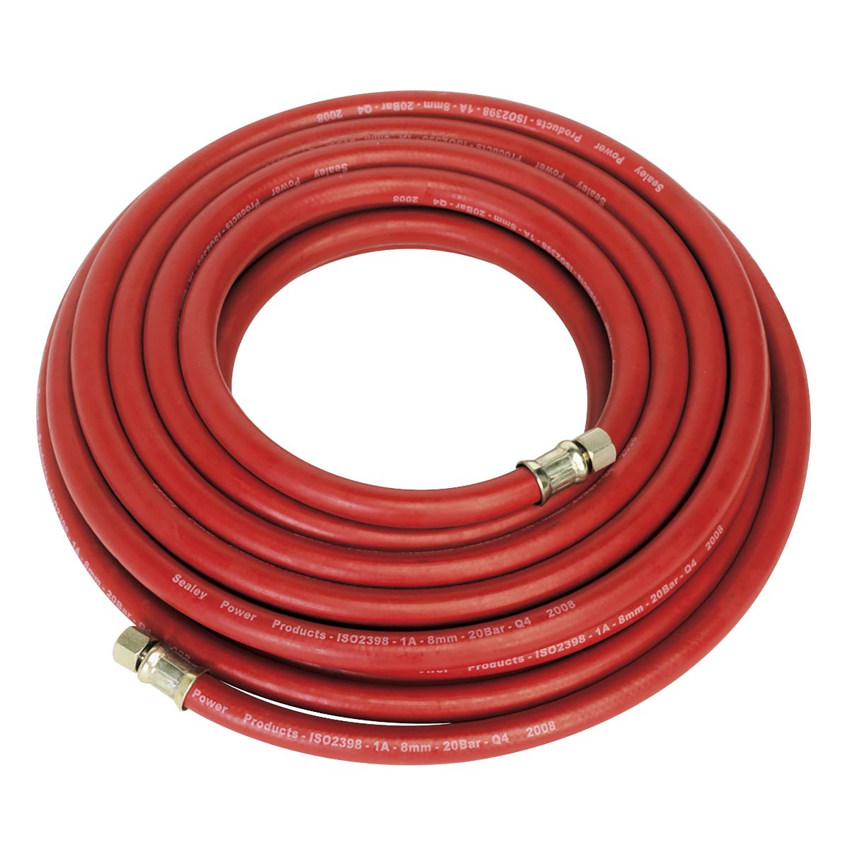 Sealey Air Hose 10m x 8mm with 1/4"BSP Unions AHC10