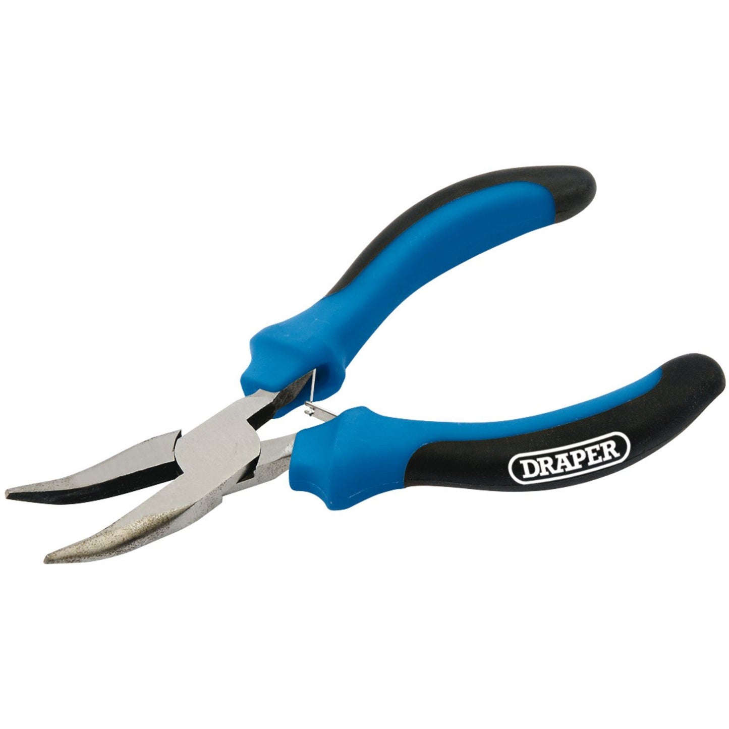 Draper Soft Grip Bent Nose Mini Pliers, 125mm - 12540