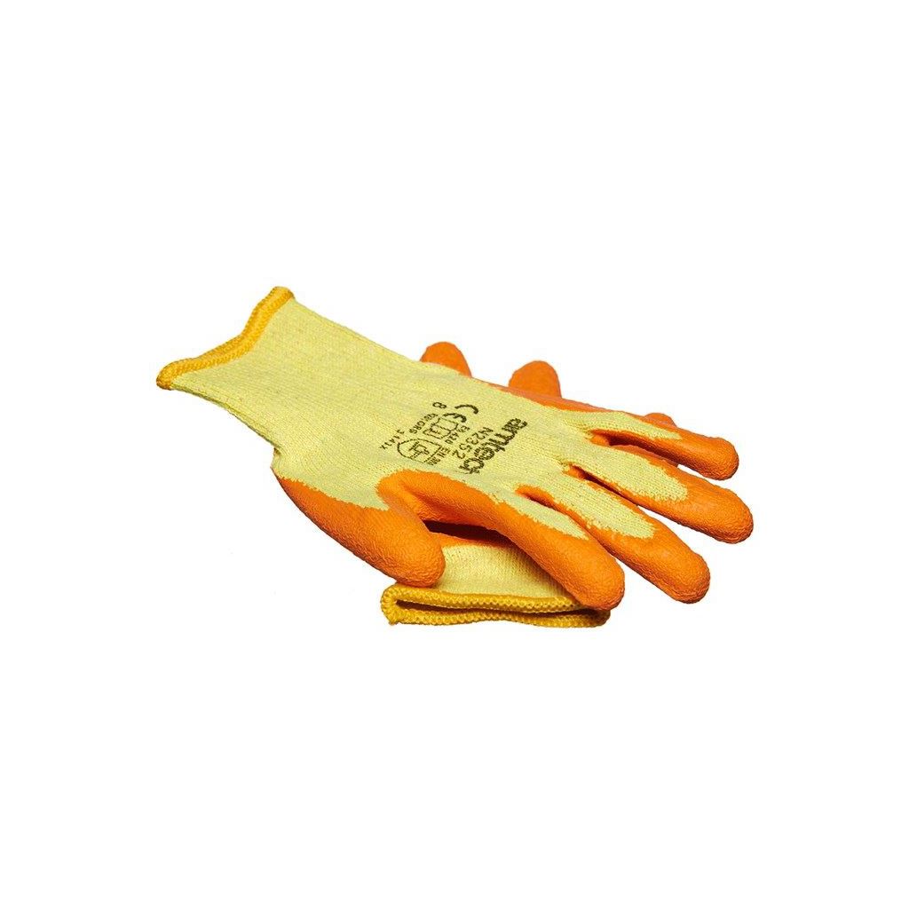 Amtech Latex Palm Coated Work Gloves Sizes M Size 8 Heavy Duty Ppe Diy - N2352