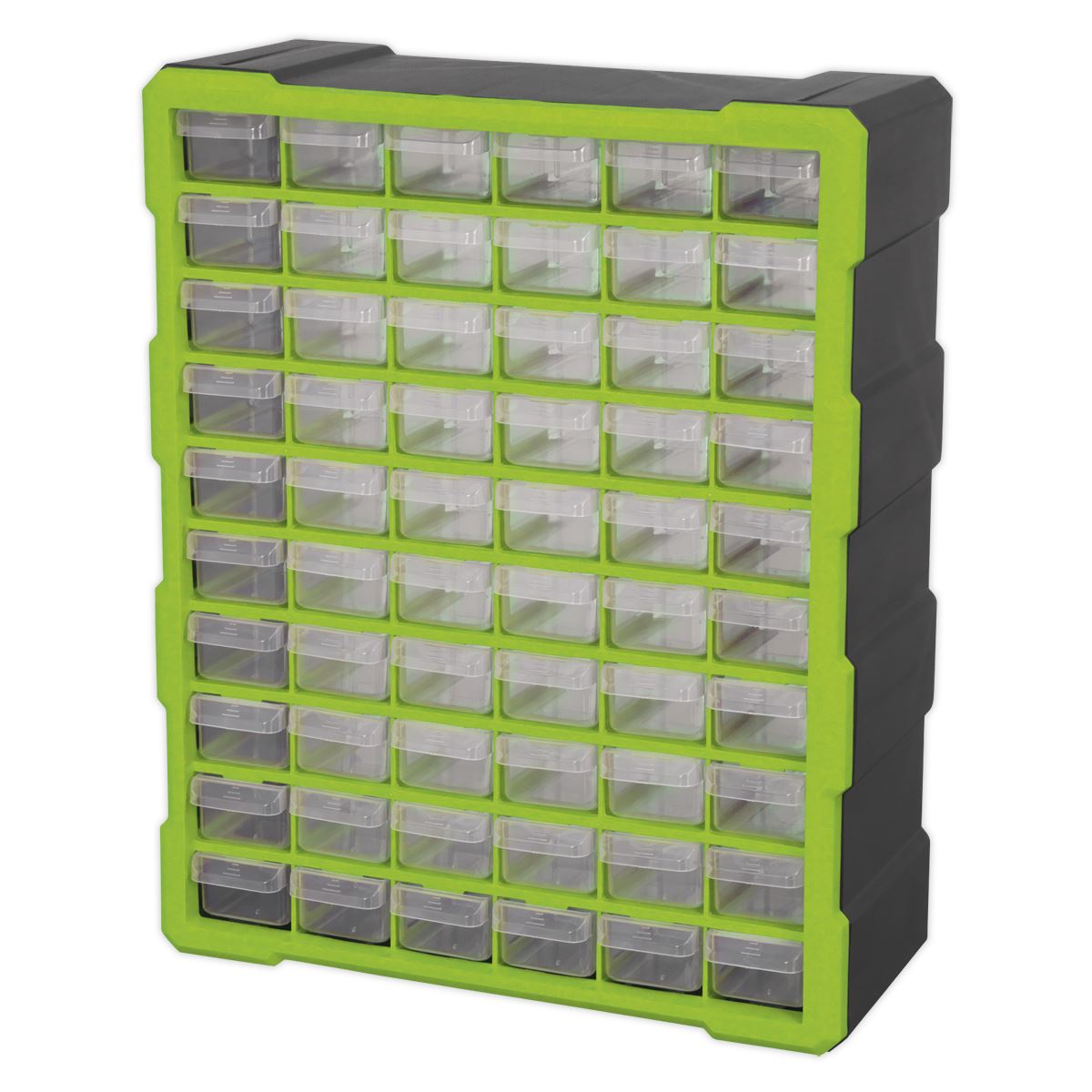 Sealey Cabinet Box 60 Drawer - Hi-Vis Green/Black APDC60HV