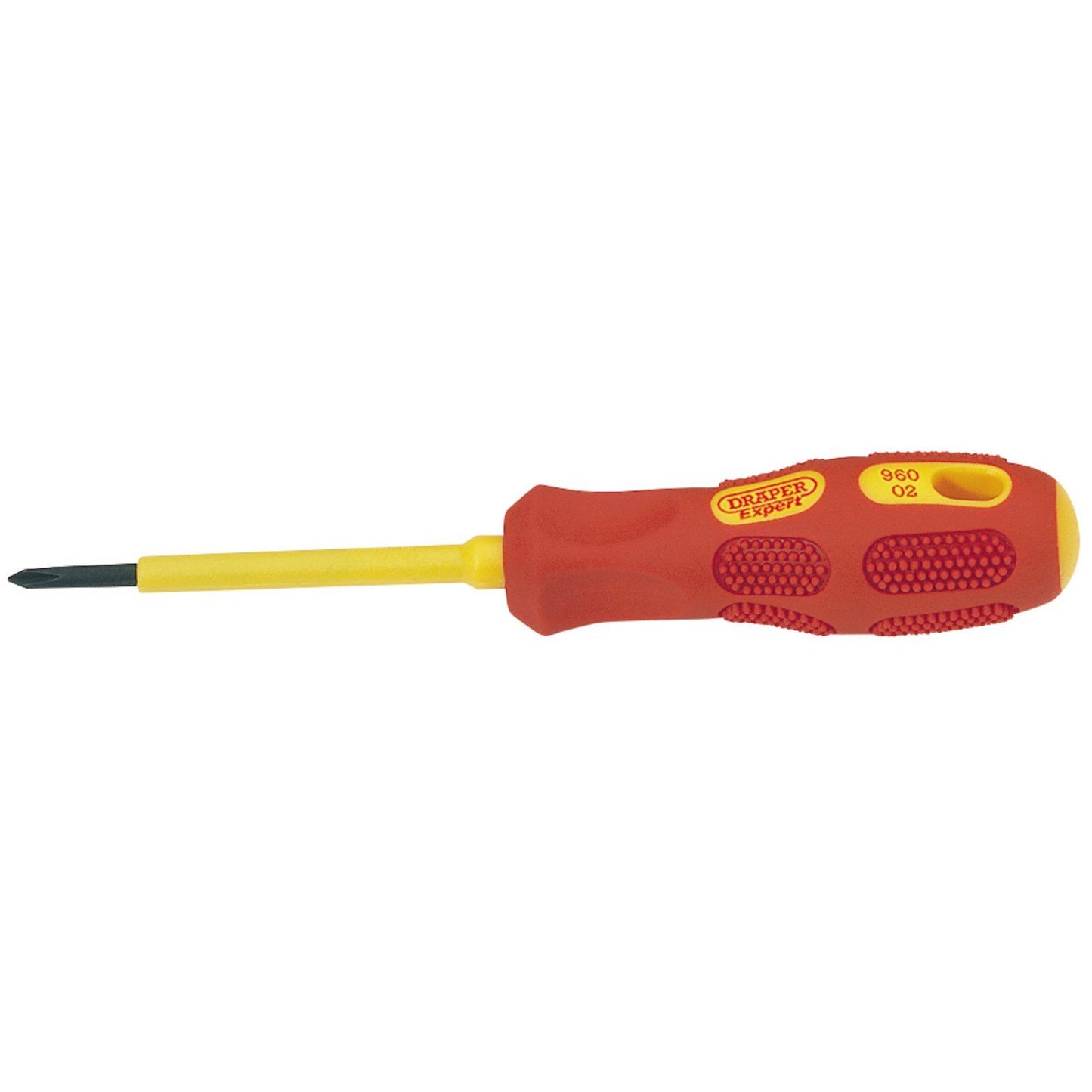 No.0 X 60mm Fully Insulated Cross Slot Screwdriver (Sold Loose) Draper 69224