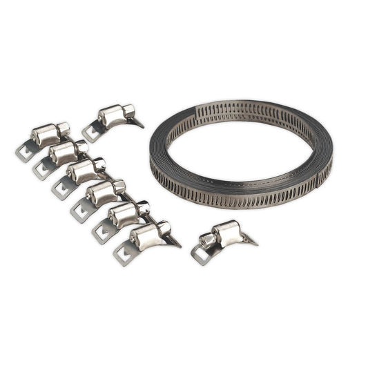 Sealey Hose Clip Set Self-Build 8mm Band Width JC97