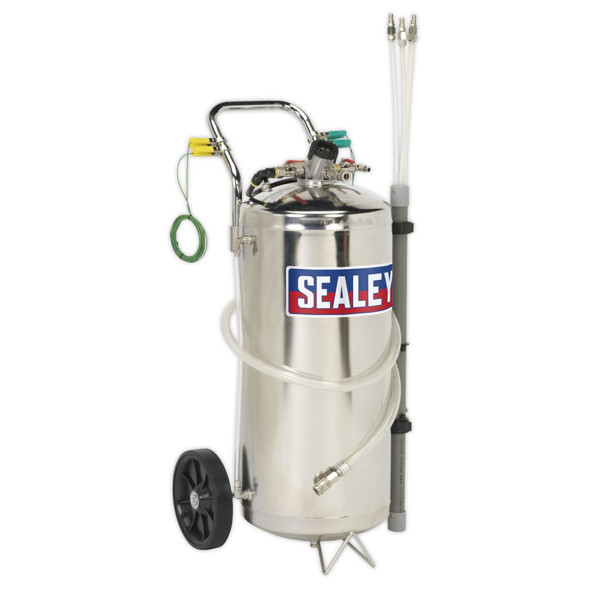 Sealey Air Operated Fuel Drainer 40L Stainless Steel TP200S