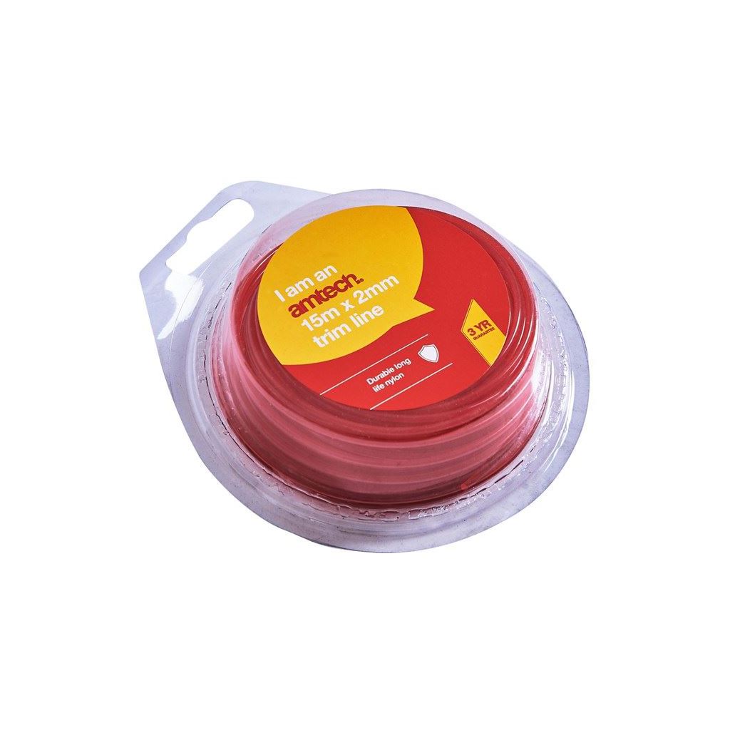 15m x 2mm Power Trimmer Strimmer Line Weed Grass Cutting Trimming Nylon Wire - U4030