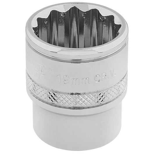 Draper Expert 3/8" Square Drive Hi-Torq 12 Point Socket (19mm) - 32797