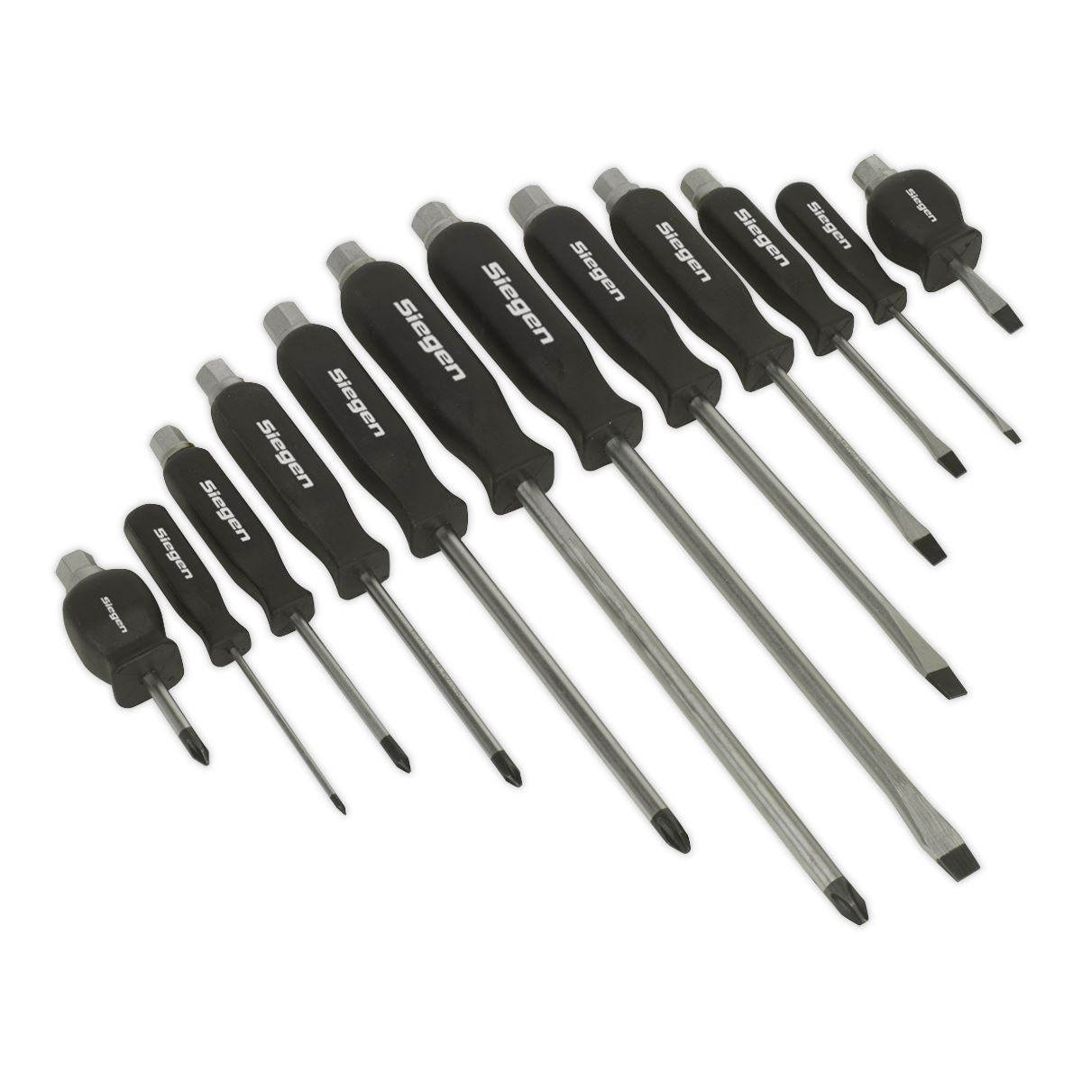 Sealey Screwdriver Set 12pc Hammer-Thru S0641