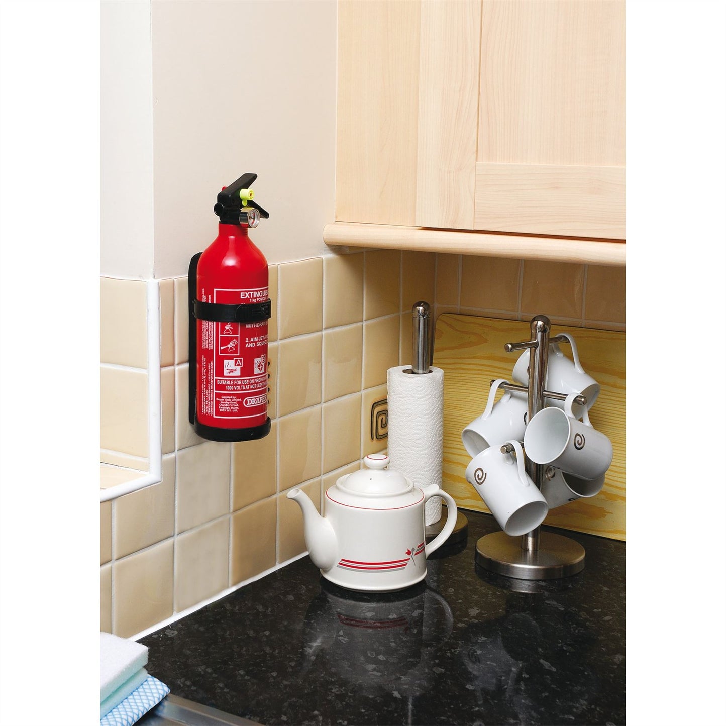 Draper 1kg Dry Powder Fire Extinguisher FIRE1B - 22185