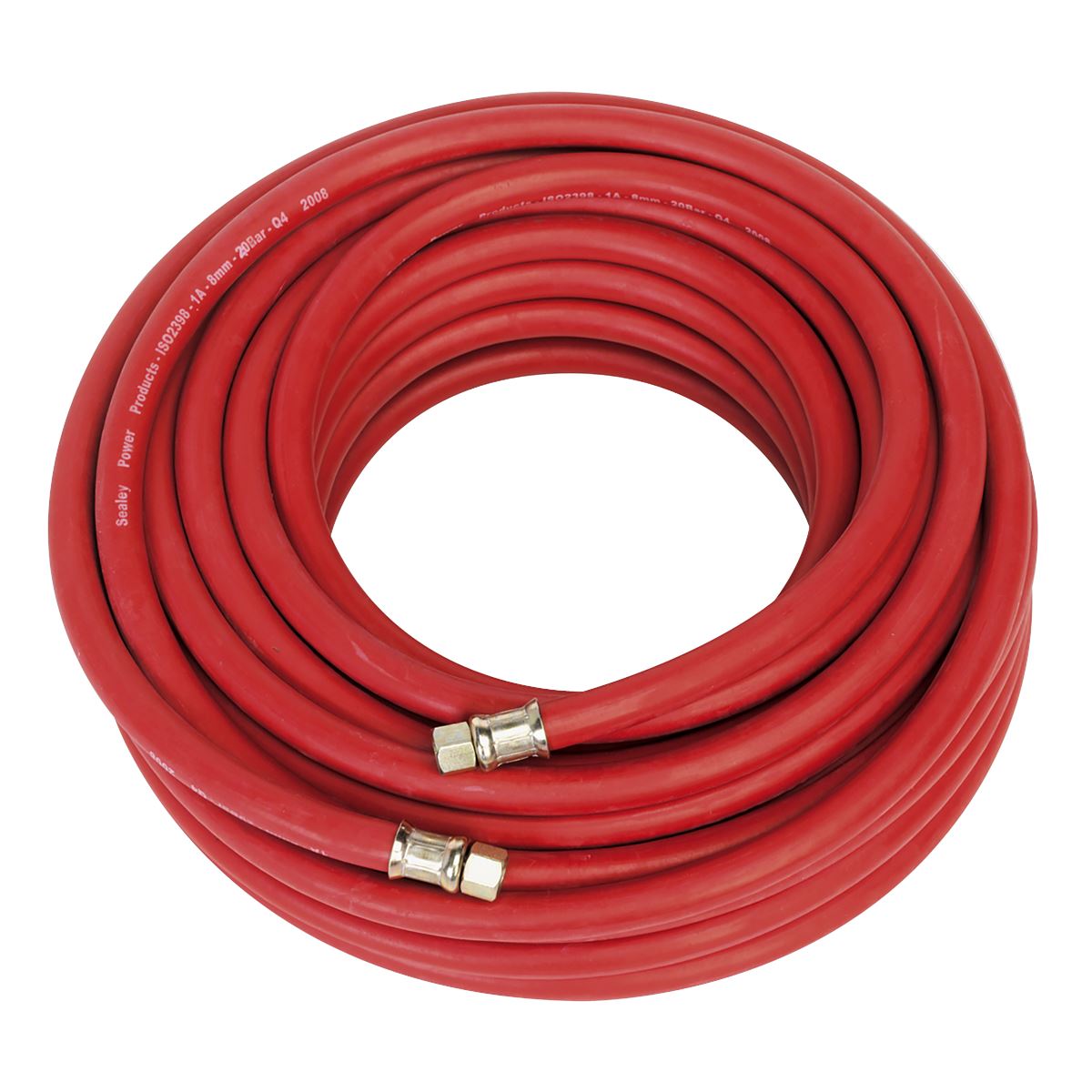 Sealey Air Hose 20m x 8mm with 1/4"BSP Unions AHC20