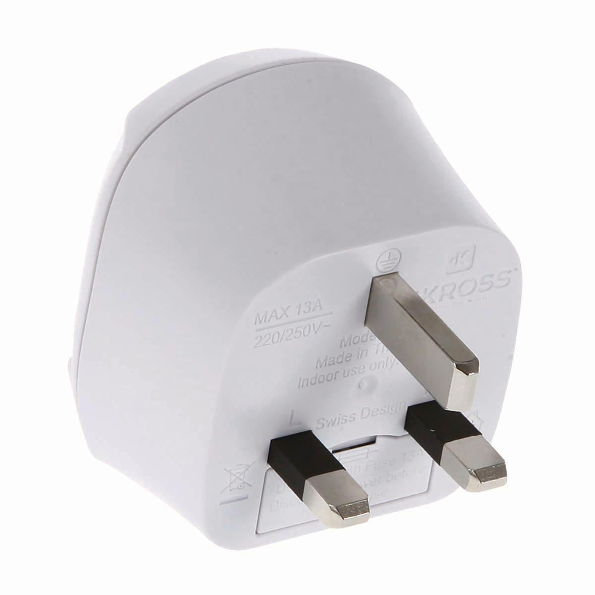 Skross Travel Adapter Europe to UK Earthed SKR1500230E