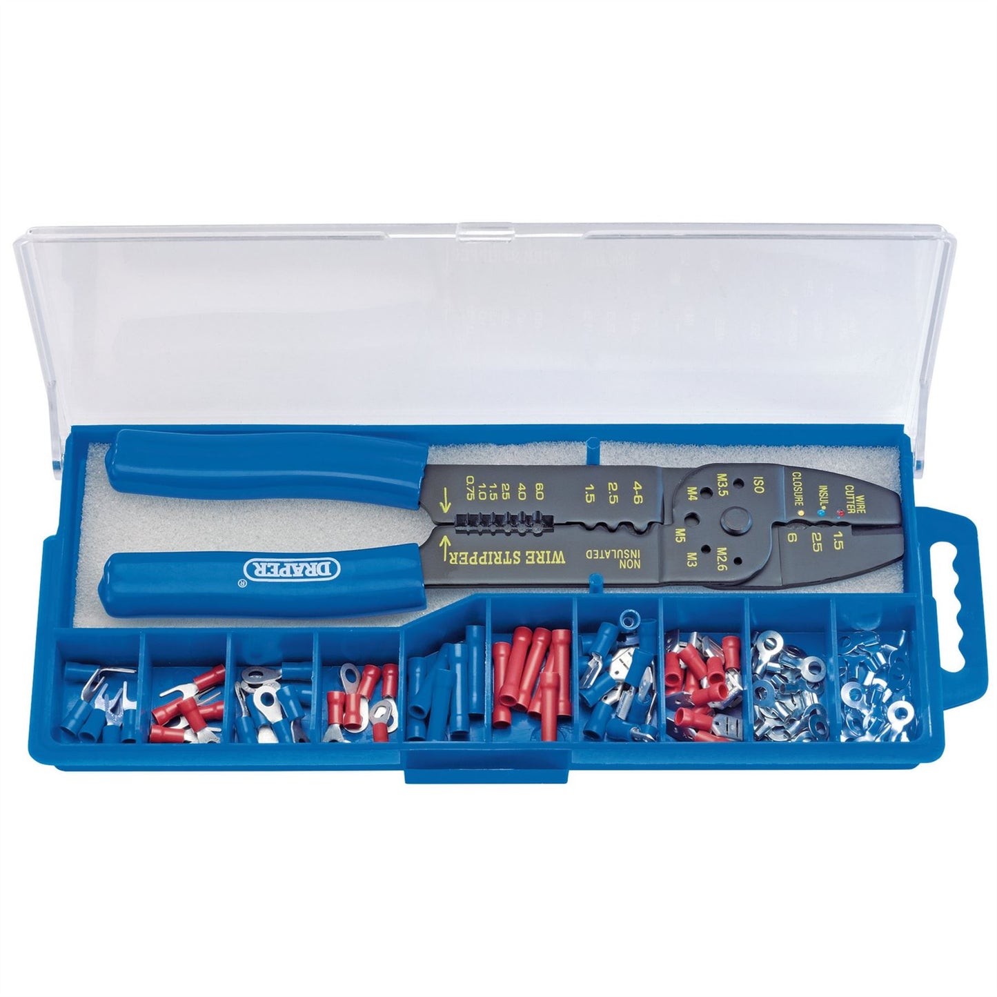 Draper Electricians Crimping Tool Electrical Cable Terminal Crimper Tool Kit Set - 13658