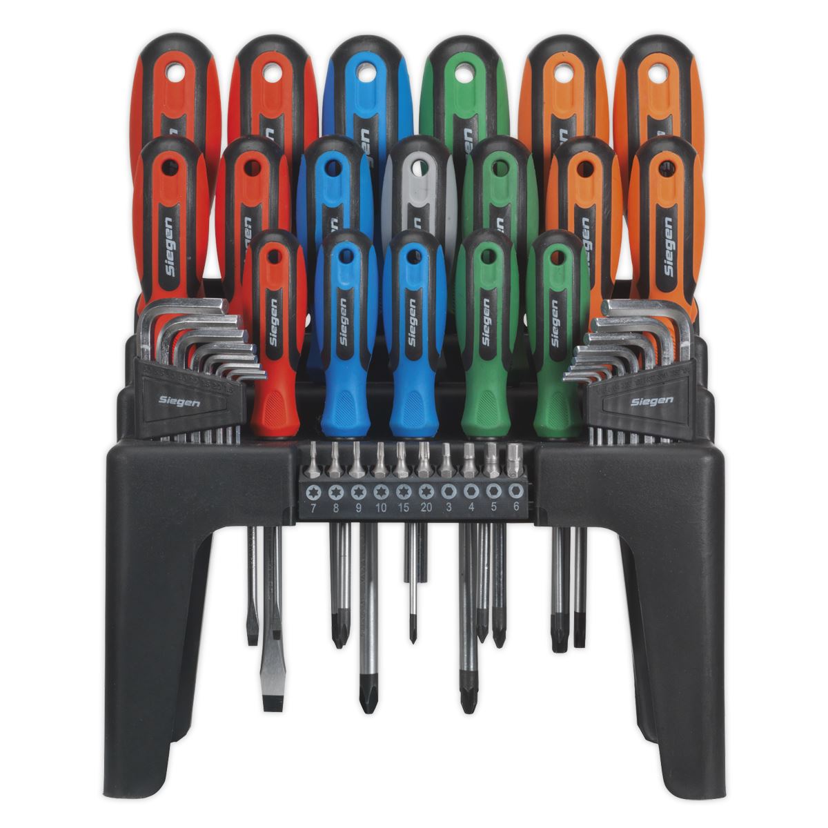 Sealey Screwdriver, Hex Key & Bit Set 44pc S01090