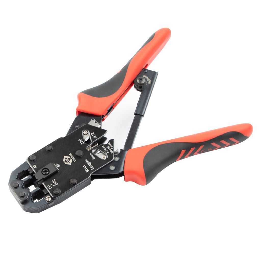 CK Tools Ratchet Crimping Pliers Mod Plug T3681A