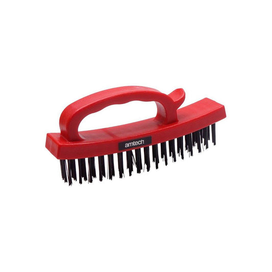 Amtech Easy Grip 4 Row Wire Brush - S3525