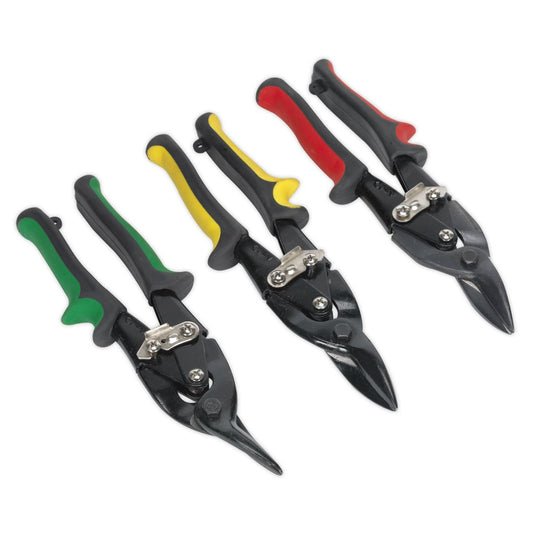 Sealey Aviation Tin Snips Set 3pc AK6907