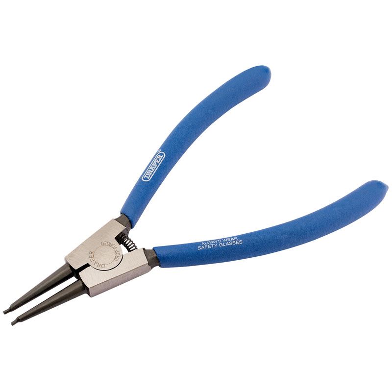 Draper 1x 180mm Straight Tip External Circlip Pliers Professional Tool 38997
