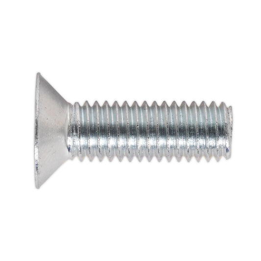 Sealey Machine Screw M8 x 25mm Countersunk Pozi Zinc Pack of 50 MSC825