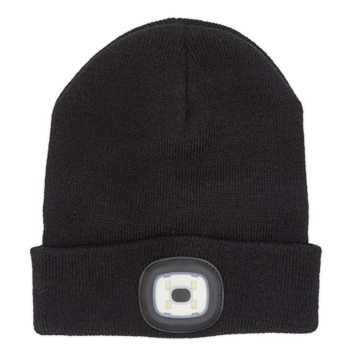 Sealey Beanie Hat with Rechargeable Spotlight 4 SMD LED LED185