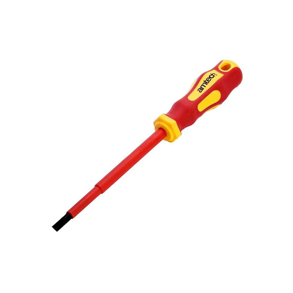 Amtech 5.5mm x 125mm slotted VDE 1000V electrical screwdriver - L0659