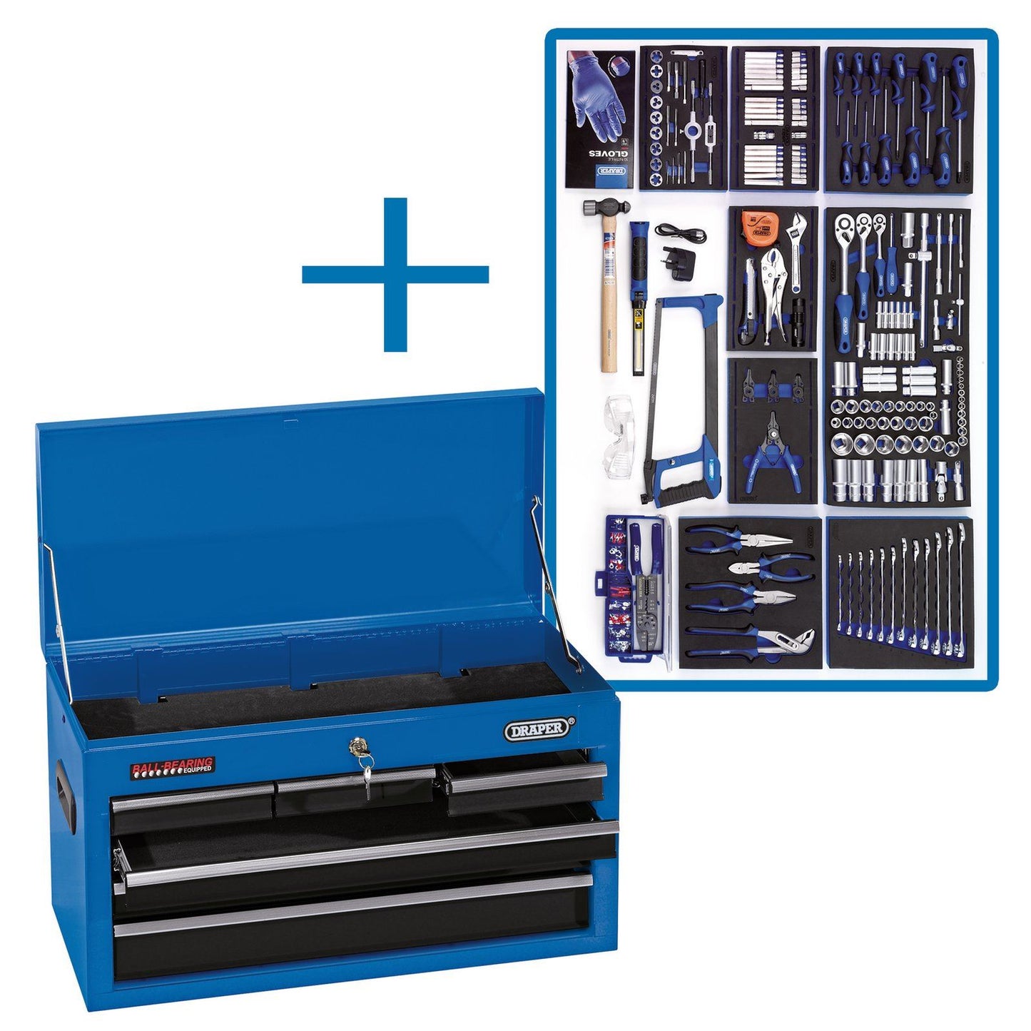 Draper Workshop Engineers Tool Kit DTKBLUEWEK - 03609