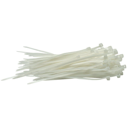 Draper 70390 White Cable Ties (100 Piece) 2.5 x 100mm