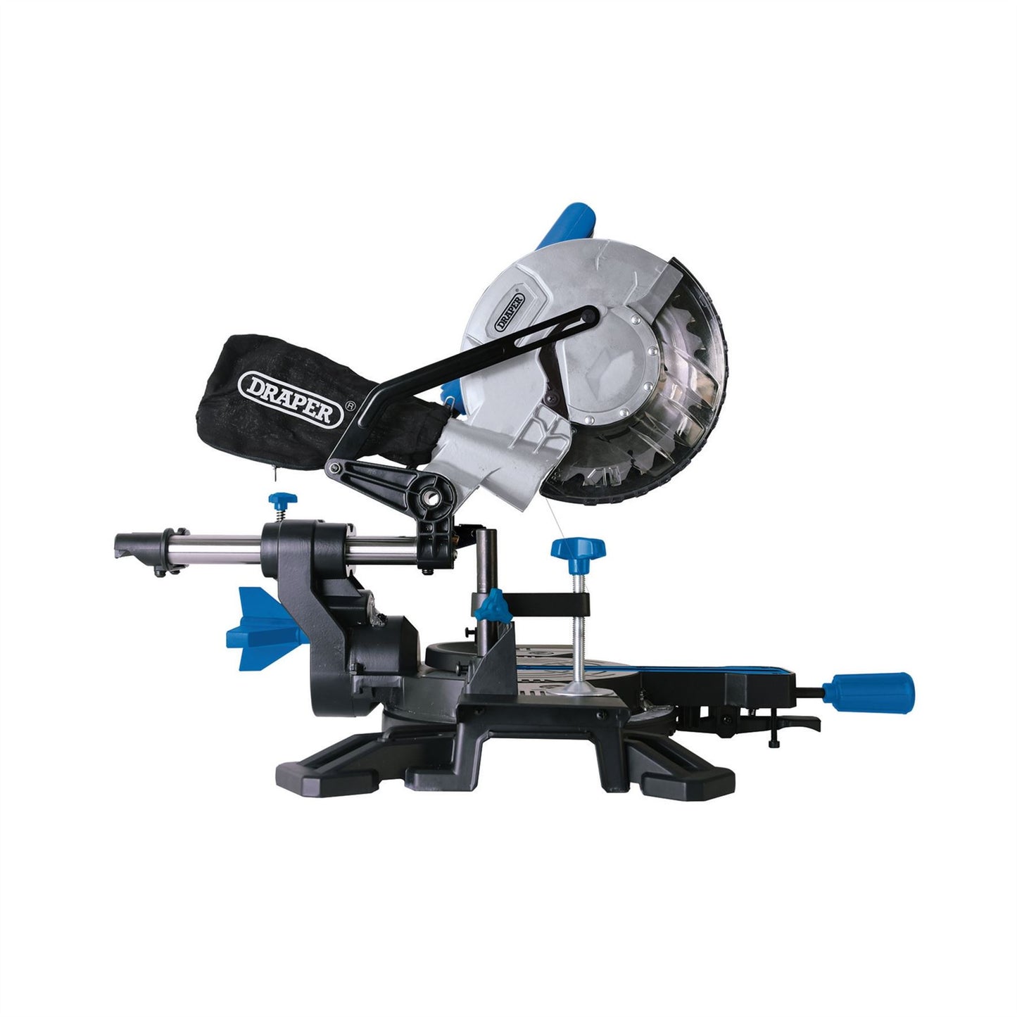 Draper Sliding Compound Mitre Saw with Laser Cutting Guide, 210mm, 1500W - 83677