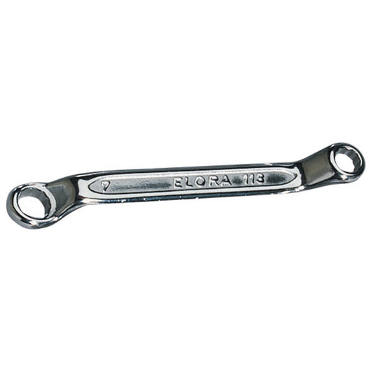 Elora 02604 113 6mm x 7mm Midget Deep Crank Metric Ring Spanner