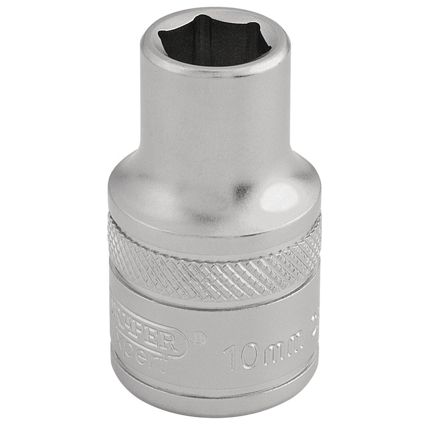 Draper Expert Quality Chrome 1/2" Square Drive 6 Point Metric Socket - 10mm - 16598