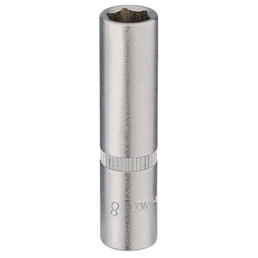 8mm 1/4" Square Drive Elora Deep Socket Draper 58728