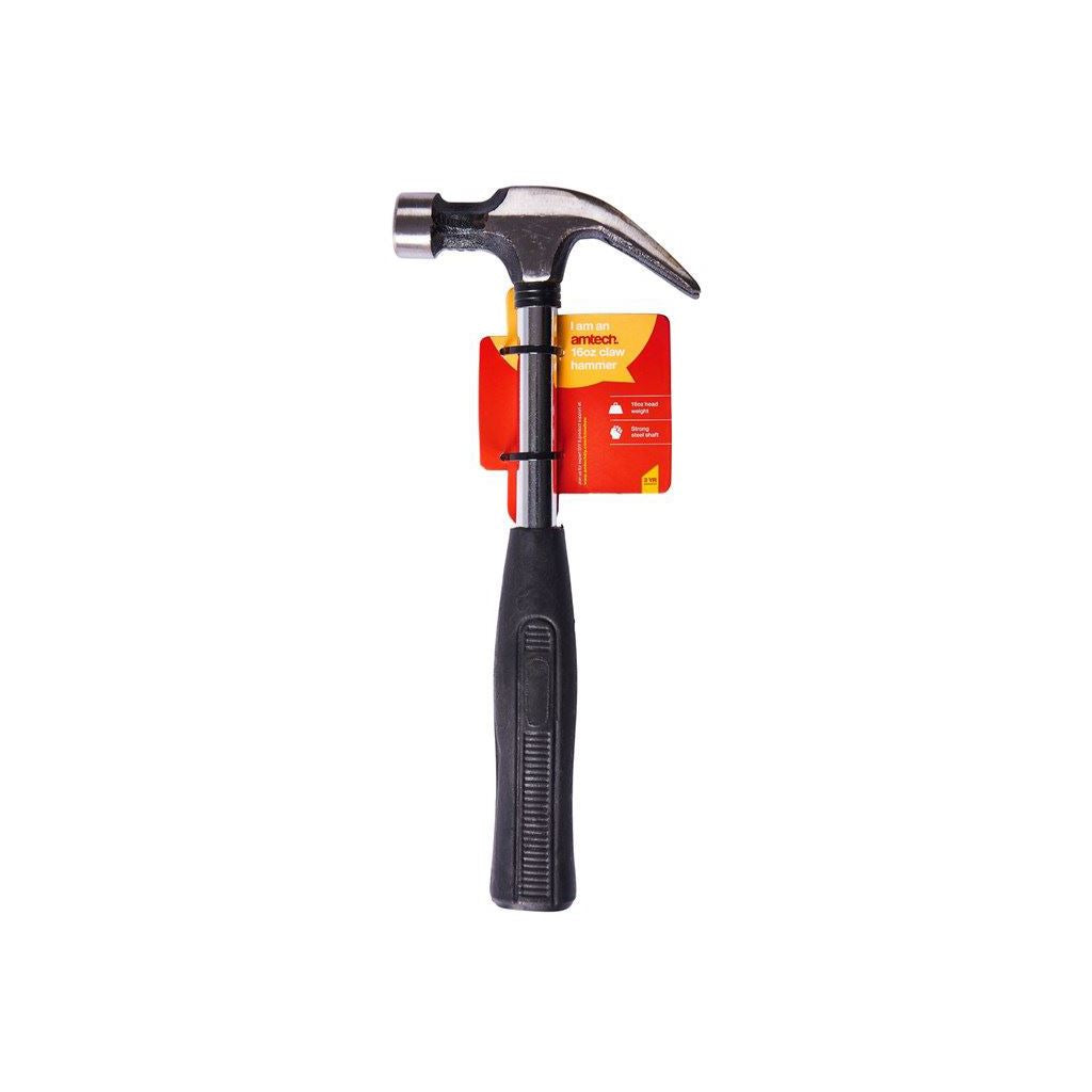 Amtech 16oz Claw Hammer - Steel Shaft - A0100