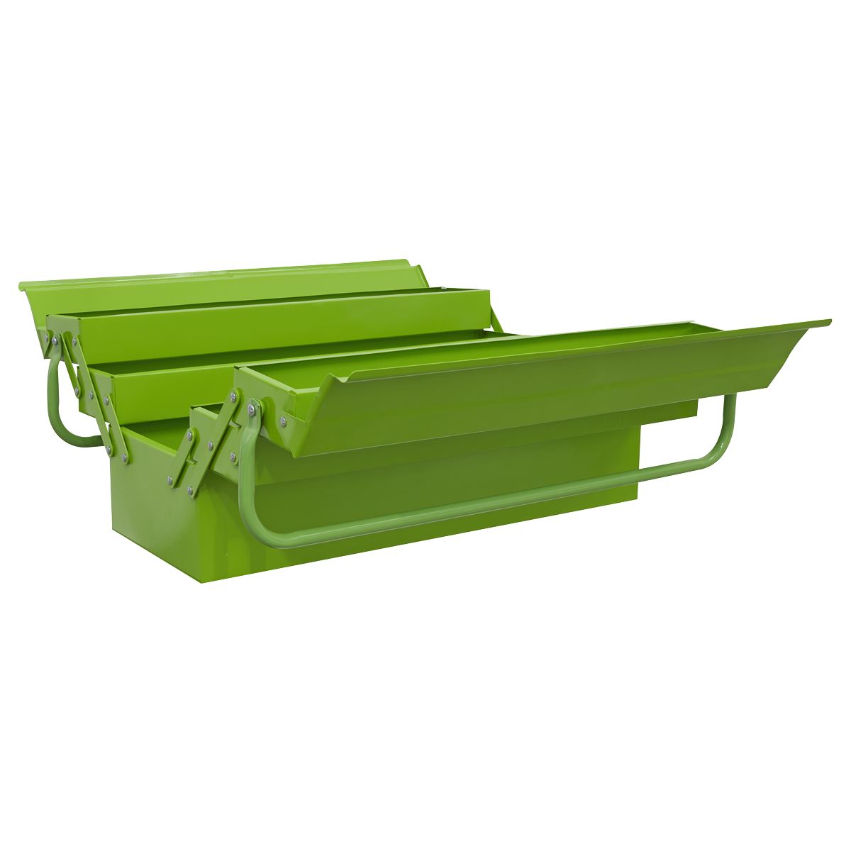 Sealey Cantilever Toolbox 4 Tray 530mm Hi-Vis Green AP521HV