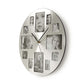 Nedis Circular Wall Clock 40cm Diameter Photo Frame Silver CLWA003PH40