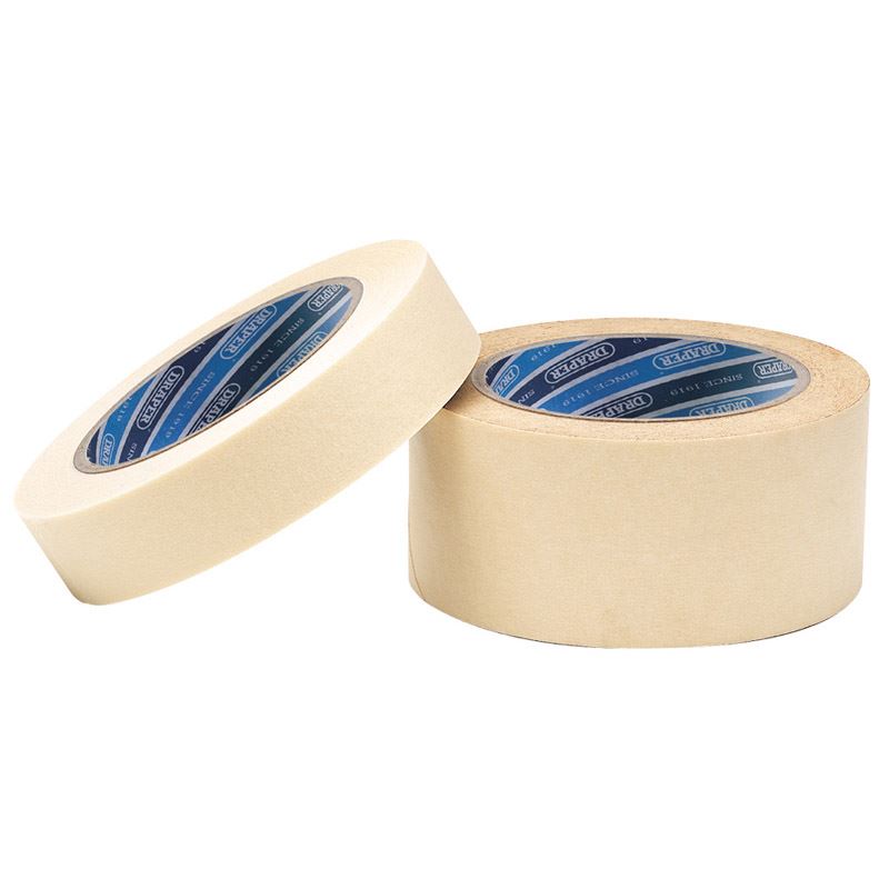 Draper 1x 50mx50mm Masking Tape Roll Garage Professional Standard Tool 63480