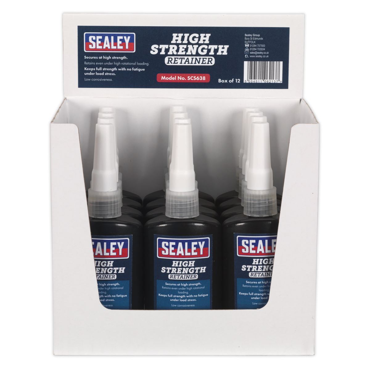 Sealey High Strength Retainer 50ml Pack of 12 SCS638