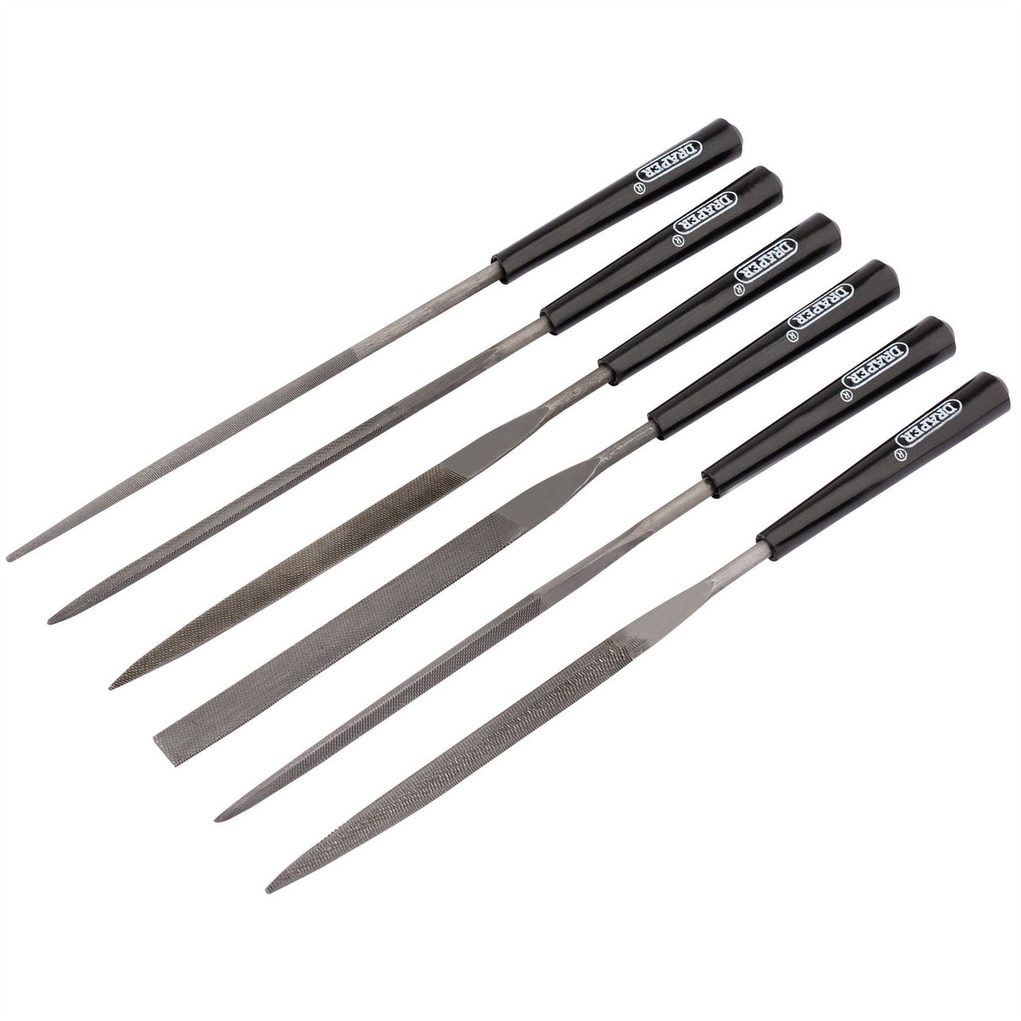 Draper Needle File Set, 140mm (6 Piece) - 82577