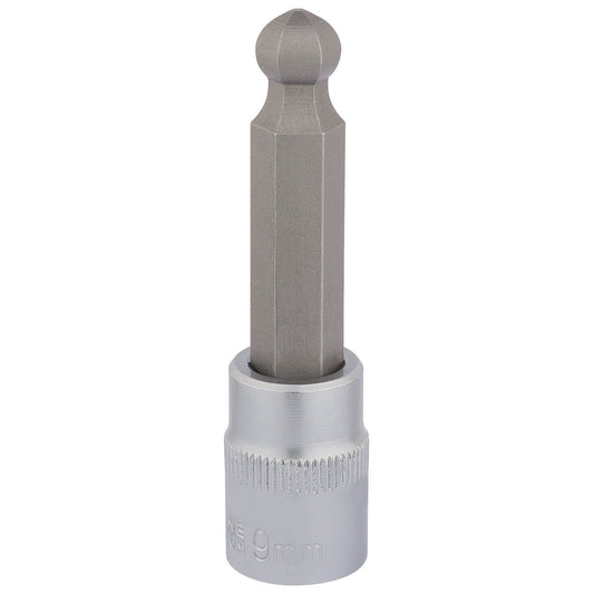 Draper 3/8" Square Drive Ball End Hexagonal Socket Bits (9mm) - 16292