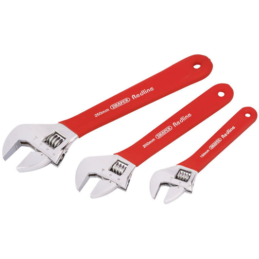 Draper Draper Redline Soft Grip Adjustable Wrench Set (3 Piece) - 67634