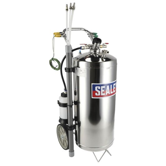 Sealey Air Operated Fuel Drainer 40L Stainless Steel TP200S