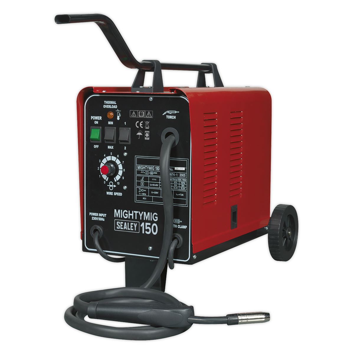 Sealey Professional Gas/No-Gas MIG Welder 150Amp 230V MIGHTYMIG150