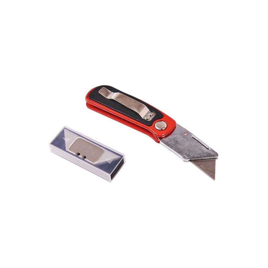 Amtech Folding Lock-Back Utility Knife - Cushion Grip - S0315