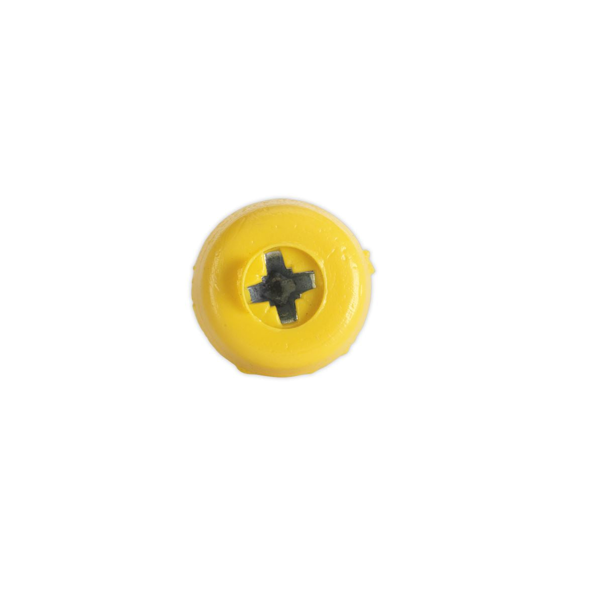 Sealey Numberplate Screw Plastic Head 4.8 x 18mm Yellow Pk of 50 PTNP2