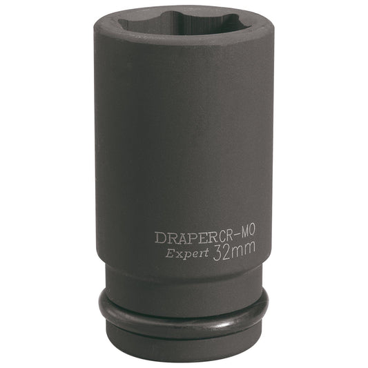 Draper Expert 32mm 3/4" Square Drive Hi-Torq® 6 Point Deep Impact Socket 71924