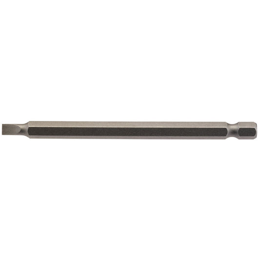 Draper 64344 4.5mm 1/4" Hex. Plain Slot Insert Bit 100mm Long x 1